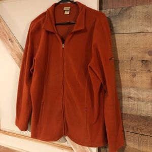 L. L Bean fleece zip-up jacket